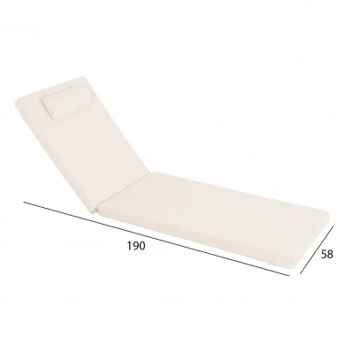 ΜΑΞΙΛΑΡΙ ΞΑΠΛΩΣΤΡΑΣ TEXTILENE SIFNOS ΜΠΕΖ HM11234.61T 190(114-76)x58x6,5Yεκ.