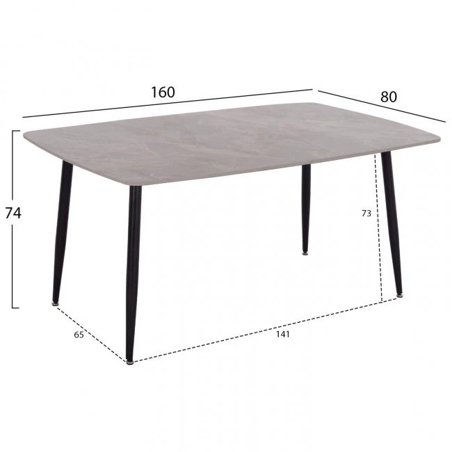 ΣΕΤ ΤΡΑΠΕΖΑΡΙΑΣ 7ΤΜΧ RAVEN HM21070.03 ΚΕΡΑΜΙΚΟ TOP--4 ΚΑΡΕΚΛΕΣ & 2 ΠΟΛΥΘΡΟΝΕΣ ΓΚΡΙ