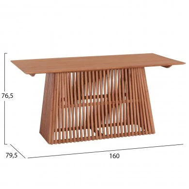 ΣΕΤ ΤΡΑΠΕΖΑΡΙΑΣ 5ΤΜΧ BRANN HM21078.03 ΟΡΘΟΓΩΝΙΟ ΤΡΑΠΕΖΙ & 4 ΚΑΡΕΚΛΕΣ