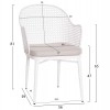 ΣΕΤ LOUNGE 3TMX ΕΞ.ΧΩΡΟΥ OREGO HM21106.02 ΑΛΟΥΜΙΝΙΟ ΣΕ ΛΕΥΚΟ