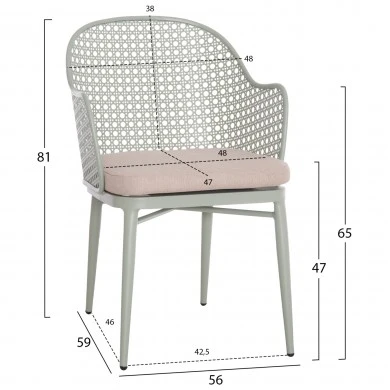 ΣΕΤ LOUNGE 3TMX ΕΞ.ΧΩΡΟΥ OREGO HM21106.06 ΑΛΟΥΜΙΝΙΟ ΣΕ ΦΥΣΤΙΚΙ