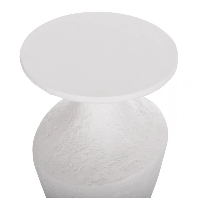 ΣΕΤ ΒΟΗΘΗΤΙΚΑ ΤΡΑΠΕΖΙΑ REBON 2ΤΜΧ HM21137.02 FIBER CEMENT ΣΕ ΛΕΥΚΟ--Φ40εκ & Φ27,5εκ