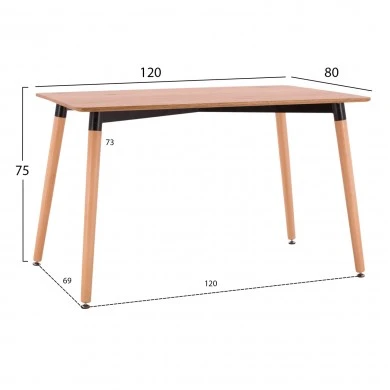 ΣΕΤ ΤΡΑΠΕΖΑΡΙΑΣ 5ΤΜΧ VEGAS HM21180 MDF TOP ΣΕ ΦΥΣΙΚΟ--ΥΦΑΣΜΑ ΜΠΕΖ