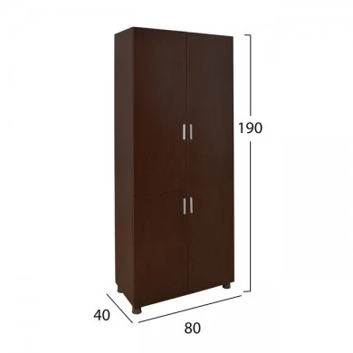 ΒΙΒΛΙΟΘΗΚΗ ΓΡΑΦΕΙΟΥ ΕΠΑΓΓΕΛΜΑΤΙΚΗ WENGE 80Χ40Χ190Υ HM10207.12