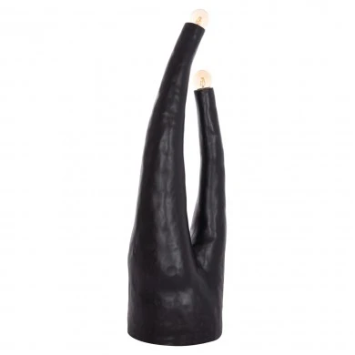 ΔΙΑΚΟΣΜΗΤΙΚΟ ΦΩΤΙΣΤΙΚΟ ΔΑΠΕΔΟΥ TUSKEN HM4702.01 FIBER CEMENT-ΜΑΥΡΟ 50x43x145Υεκ.