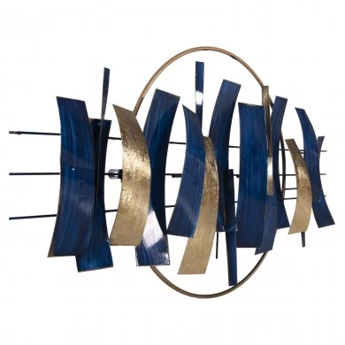 ΔΙΑΚΟΣΜΗΤΙΚΟ ΤΟΙΧΟΥ HM4205 ΜΕΤΑΛΛΟ ΣΕ ΜΠΛΕ-ΧΡΥΣΟ 90,5x50Υεκ.