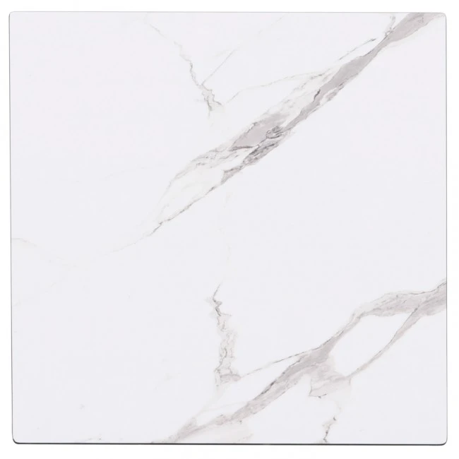 ΕΠΙΦΑΝΕΙΑ ΤΡΑΠΕΖΙΟΥ HPL GLOSSΥ HM6362.01 ΤΕΤΡΑΓΩΝΗ COMPACT ΛΕΥΚΟ ΜΑΡΜΑΡΟ 50x50x1.5εκ