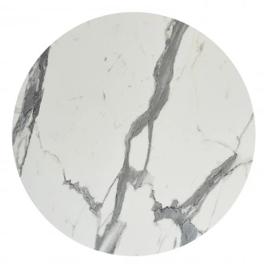 ΕΠΙΦΑΝΕΙΑ ΤΡΑΠΕΖΙΟΥ HPL ΣΤΡΟΓΓΥΛΗ HM5842.31 ΛΕΥΚΟ ΜΑΡΜΑΡΟ Φ70εκ.