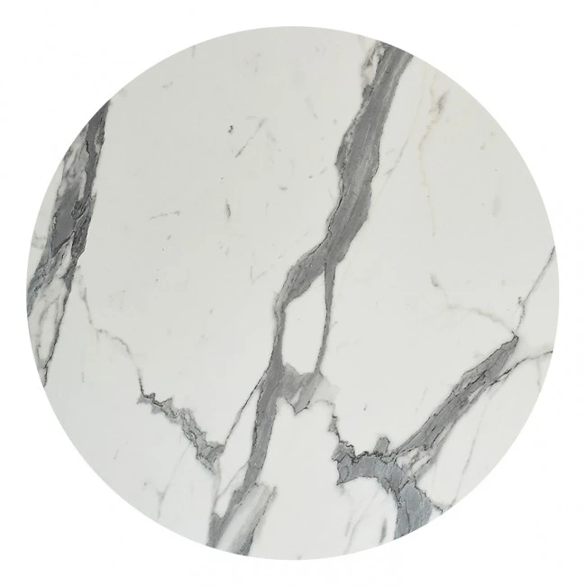 ΕΠΙΦΑΝΕΙΑ ΤΡΑΠΕΖΙΟΥ HPL ΣΤΡΟΓΓΥΛΗ HM5842.31 ΛΕΥΚΟ ΜΑΡΜΑΡΟ Φ70εκ.