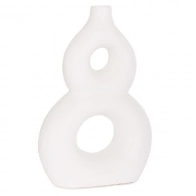 ΕΠΙΤΡΑΠΕΖΙΟ ΔΙΑΚΟΣΜΗΤΙΚΟ ΒΑΖΟ FIORIN HM4666.02S ΤΕΡΑΚΟΤΑ ΣΕ ΛΕΥΚΟ--21x7.5x31Υεκ.