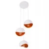 ΦΩΤΙΣΤΙΚΟ ΟΡΟΦΗΣ 3-ΦΩΤΟ HM4166.02 ΜΕΤΑΛΛΙΚΕΣ ΣΦΑΙΡΕΣ ΛΕΥΚΟ-ΠΟΡΤΟΚΑΛΙ Φ20x112Υ
