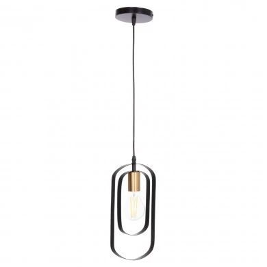 ΦΩΤΙΣΤΙΚΟ ΟΡΟΦΗΣ ΚΡΕΜΑΣΤΟ BIUT HM7537.11 ΜΑΥΡΟ ΜΕΤΑΛΛΟ-ΧΡΥΣΟ ΝΤΟΥΙ 15,5x4x130Υεκ.