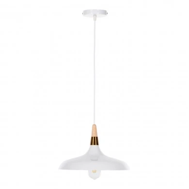 ΦΩΤΙΣΤΙΚΟ ΟΡΟΦΗΣ ΚΡΕΜΑΣΤΟ HM4081 ΛΕΥΚΟ ΜΕΤΑΛΛΟ-ΞΥΛΙΝΗ ΛΕΠΤΟΜΕΡΕΙΑ 35x35x113Υεκ