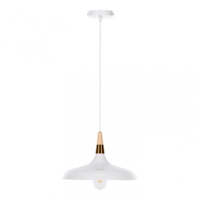 ΦΩΤΙΣΤΙΚΟ ΟΡΟΦΗΣ ΚΡΕΜΑΣΤΟ HM4081 ΛΕΥΚΟ ΜΕΤΑΛΛΟ-ΞΥΛΙΝΗ ΛΕΠΤΟΜΕΡΕΙΑ 35x35x113Υεκ