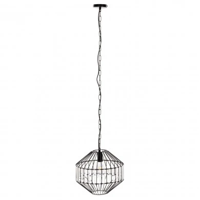 ΦΩΤΙΣΤΙΚΟ ΟΡΟΦΗΣ ΚΡΕΜΑΣΤΟ HM4092 ΜΕΤΑΛΛΙΚΟ ΜΑΥΡΟ ΚΑΠΕΛΟ Φ33,5x29-127,5Υεκ.