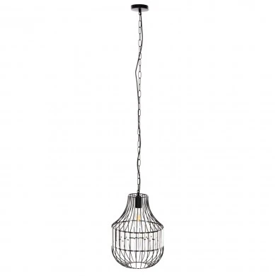 ΦΩΤΙΣΤΙΚΟ ΟΡΟΦΗΣ ΚΡΕΜΑΣΤΟ HM4093 ΜΕΤΑΛΛΙΚΟ ΜΑΥΡΟ ΚΑΙ ΓΥΑΛΙ Φ29x38-137Yεκ.