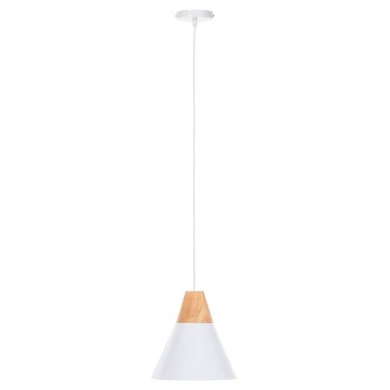 ΦΩΤΙΣΤΙΚΟ ΟΡΟΦΗΣ ΚΡΕΜΑΣΤΟ HM4149 ΛΕΥΚΟ ΜΕΤΑΛΛΙΚΟ ΚΑΠΕΛΟ-ΞΥΛΟ Φ22x115Υ εκ.