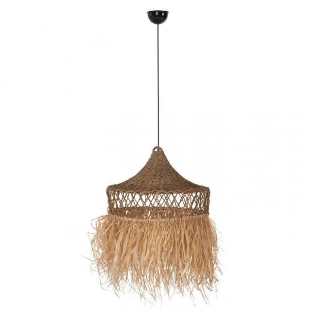 ΦΩΤΙΣΤΙΚΟ ΟΡΟΦΗΣ ΚΡΕΜΑΣΤΟ HM7820 ΙΝΕΣ ΦΟΙΝΙΚΑ & SEAGRASS ΚΡΟΣΙΑ ΣΕ ΦΥΣΙΚΟ Φ62x42Yεκ.