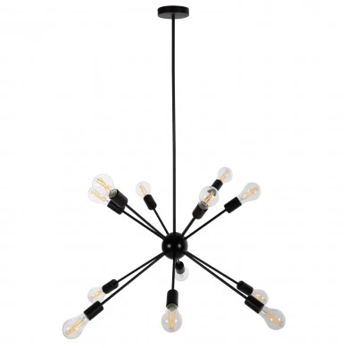 ΦΩΤΙΣΤΙΚΟ ΟΡΟΦΗΣ ΚΡΕΜΑΣΤΟ ΠΟΛΥΦΩΤΟ HM4173 ΜΕΤΑΛΛΟ ΜΑΥΡΟ Φ85x115Υεκ.