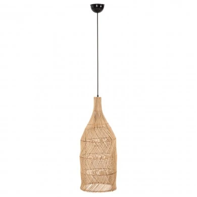 ΦΩΤΙΣΤΙΚΟ ΟΡΟΦΗΣ THEON HM7888 ΚΡΕΜΑΣΤΟ ΑΠΟ RATTAN ΣΕ ΦΥΣΙΚΟ ΧΡΩΜΑ Φ22x148Υ εκ.