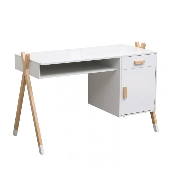ΓΡΑΦΕΙΟ ΠΑΙΔΙΚΟ PASCHAL HM2496.03 ΜΕΛΑΜΙΝΗ-ΞΥΛΟ ΠΕΥΚΟΥ 120x55x75Υεκ
