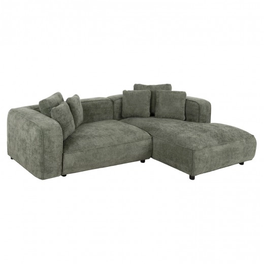 ΚΑΝΑΠΕΣ ΓΩΝΙΑ 3-ΘΕΣΙΟΣ GRACE HM3280.05R ΠΡΑΣΙΝΟ ΥΦΑΣΜΑ 252x105-160x70-90Υεκ.