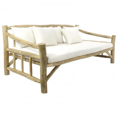 ΚΑΝΑΠΕΣ ΤΡΙΘΕΣΙΟΣ TORC HM9339 ΑΠΟ ΜΑΣΙΦ ΞΥΛΟ TΕΑK ΦΥΣΙΚΟ - ΛΕΥΚΟ 200x100x80Yεκ.