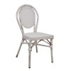 ΚΑΡΕΚΛΑ ΑΛΟΥΜΙΝΙΟΥ KASON BAMBOO LOOK ΠΑΤΙΝΑ ΓΚΡΙ ΜΕ TEXTLINE 45x57x88 εκ. HM5109