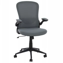 ΚΑΡΕΚΛΑ ΓΡΑΦΕΙΟΥ ELSIR HM1178.10 ΜΑΥΡΟΣ ΣΚΕΛΕΤΟΣ ΓΚΡΙ MESH 60x56x105 εκ.