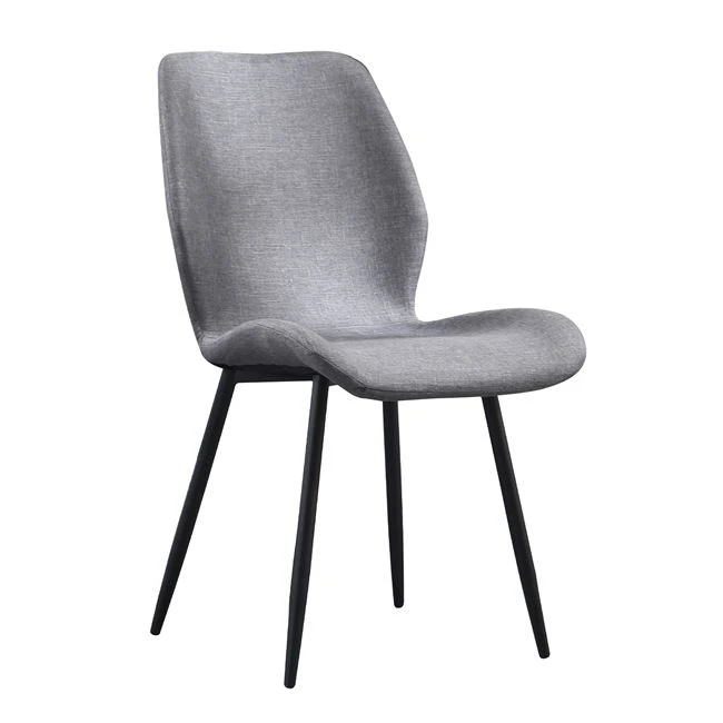 ΚΑΡΕΚΛΑ KLAY ΜΕ ΓΚΡΙ ΥΦΑΣΜΑ & ΜΑΥΡΟ ΜΕΤΑΛΛΙΚΟ ΣΚΕΛΕΤΟ HM8730.01 49X62,5X87Υ εκ.