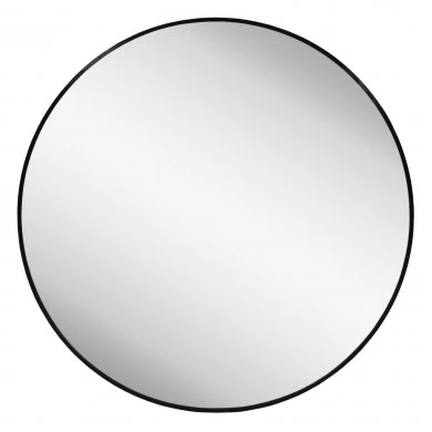 ΚΑΘΡΕΠΤΗΣ ΤΟΙΧΟΥ ΣΕΙΡΑ ARCHER HM4498.01 ΠΛΑΙΣΙΟ ΣΤΡΟΓΓΥΛΟ ΑΛΟΥΜΙΝΙΟΥ ΜΑΥΡΟ Φ80εκ