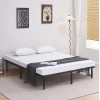 ΚΡΕΒΑΤΙ-ΥΠΟΣΤΡΩΜΑ ΔΙΠΛΟ MARKY HM694.01 ΜΕΤΑΛΛΙΚΟ ΜΑΥΡΟ ΓΙΑ ΣΤΡΩΜΑ 200x160εκ