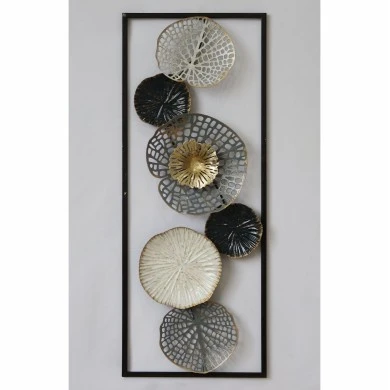 ΜΕΤΑΛΛΙΚΟ ΔΙΑΚΟΣΜΗΤΙΚΟ ΤΟΙΧΟΥ HM7169 ΜΑΥΡΟ ΛΕΥΚΟ ΑΣΗΜΙ 28x4x75Y εκ.