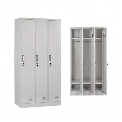 ΜΕΤΑΛΛΙΚΟΣ ΤΡΙΠΛΟΣ ΦΟΡΙΑΜΟΣ ΜΕ ΚΛΕΙΔΑΡΙΕΣ ALTONA HM5634.11 ΓΚΡΙ 90x45x185Υεκ.