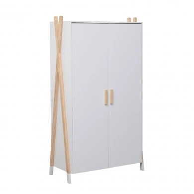 ΝΤΟΥΛΑΠΑ ΠΑΙΔΙΚH PASCHAL HM2494.03 ΛΕΥΚΗ ΜΕΛΑΜΙΝΗ-ΠΟΔΙΑ ΞΥΛΟ ΠΕΥΚΟΥ 96x44x170Υεκ.