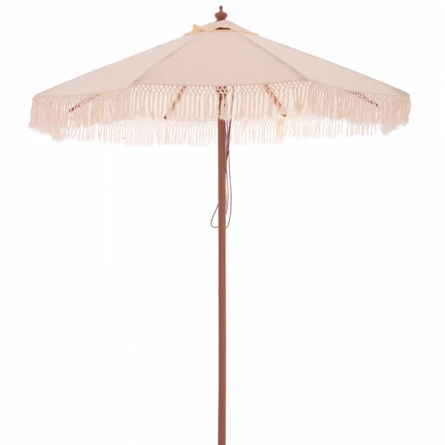 ΟΜΠΡΕΛΑ ΕΠΑΓΓΕΛΜΑΤΙΚΗ WAGNER ΜΑΚΡΑΜΕ ΚΡΟΣΙ ΜΠΕΖ ΜΕ ΞΥΛΙΝΟ ΣΚΕΛΕΤΟ Φ225X2.60Υm HM5777.01