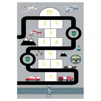 ΠΑΙΔΙΚΟ ΧΑΛΙ ΜΕ ΚΡΟΣΙΑ ΣΕΙΡΑ KIDDER HM7678.10 ΓΚΡΙ 80Χ150 εκ.