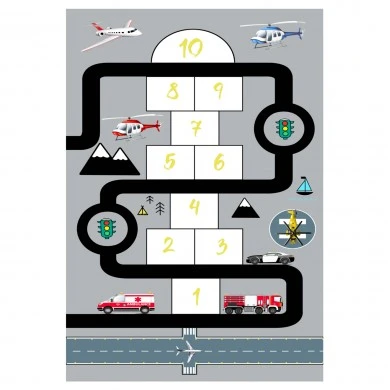 ΠΑΙΔΙΚΟ ΧΑΛΙ ΜΕ ΚΡΟΣΙΑ ΣΕΙΡΑ KIDDER HM7678.10 ΓΚΡΙ 80Χ150 εκ.