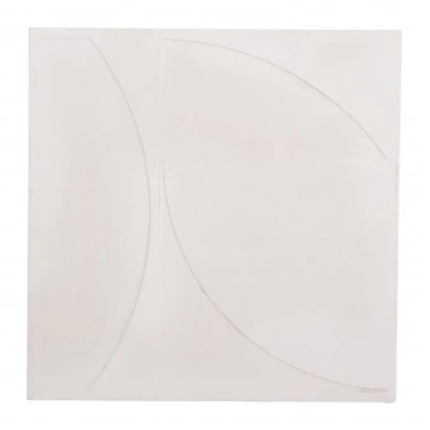 ΠΙΝΑΚΑΣ ΤΕΤΡΑΓΩΝΟΣ ΣΕΙΡΑ SANTORINI HM4508 MDF ΣΕ ΥΠΟΛΕΥΚΟ ΧΡΩΜΑ 80x4(πάχος)x80Υεκ.