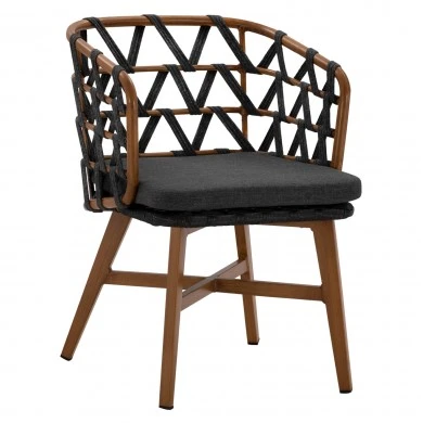 ΠΟΛΥΘΡΟΝΑ ΑΛΟΥΜΙΝΙΟΥ RICKO HM5782.11 ΚΑΦΕ ΣΚΕΛΕΤΟΣ-ΓΚΡΙ ΚΟΡΔΟΝΙ 58x59x78Υ εκ.