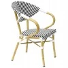 ΠΟΛΥΘΡΟΝΑ BAMBOO LOOK HM5861.01 ΜΑΥΡΟ-ΛΕΥΚΟ 57x55x82 εκ.