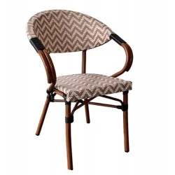 ΠΟΛΥΘΡΟΝΑ BAMBOO LOOK HM5861.03 ΚΑΦΕ-ΛΕΥΚΟ 58.5x58x82Υεκ.