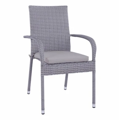 ΠΟΛΥΘΡΟΝΑ ΜΕΤΑΛΛΙΚΗ ANISHA ΜΕ ΜΑΞΙΛΑΡΙ WICKER ΓΚΡΙ ΣΤΟΙΒΑΖΟΜΕΝΗ 56x60x94 εκ.HM5685.01