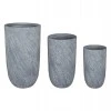 ΣΕΤ 3ΤΜΧ ΓΛΑΣΤΡΕΣ ΚΥΛΙΝΔΡΟΙ ΣΕΙΡΑ GARDENER HM4720 FIBERCLAY-ΧΡΩΜΑ CEMENT Φ44x79Υεκ