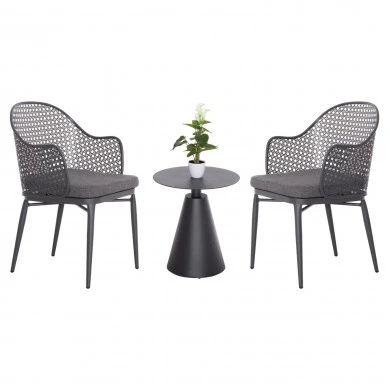 ΣΕΤ LOUNGE 3TMX ΕΞ.ΧΩΡΟΥ OREGO HM21106.01 ΑΛΟΥΜΙΝΙΟ ΣΕ ΣΚΟΥΡΟ ΓΚΡΙ