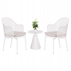 ΣΕΤ LOUNGE 3TMX ΕΞ.ΧΩΡΟΥ OREGO HM21106.02 ΑΛΟΥΜΙΝΙΟ ΣΕ ΛΕΥΚΟ