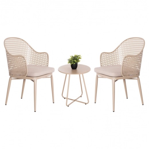 ΣΕΤ LOUNGE 3TMX ΕΞ.ΧΩΡΟΥ OREGO HM21107.03 ΑΛΟΥΜΙΝΙΟ & ΜΕΤΑΛΛΟ ΣΕ ΚΑΠΟΥΤΣΙΝΟ