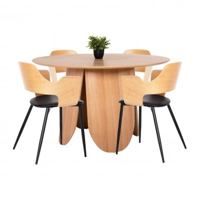 ΣΕΤ ΤΡΑΠΕΖΑΡΙΑ ΕΣΩΤ. ΧΩΡΟΥ 5ΤΜΧ HM11970 ΤΡΑΠΕΖΙ DENTY & 4 ΚΑΡΕΚΛΕΣ VELP(ΟΑΚ)