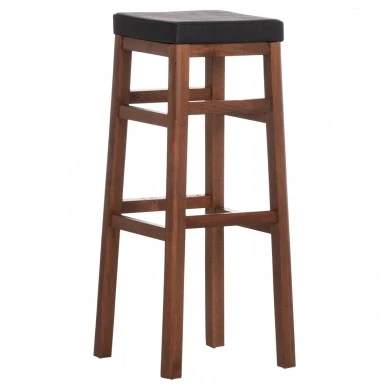 ΣΚΑΜΠO ΚΑΦΕΝΕΙΟΥ ΚΑΦΕ ΜΕ PU ΜΑΥΡΟ ΤΕΤΡΑΓΩΝΟ HM8069 30x34x82Υ εκ.