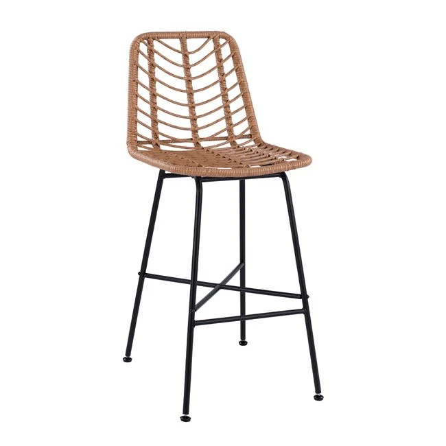 ΣΚΑΜΠΟ ΜΕΤΑΛΛΙΚΟ GAVIN HM5706 ΜΕ WICKER ΜΠΕΖ 47Χ59Χ111Υ εκ.